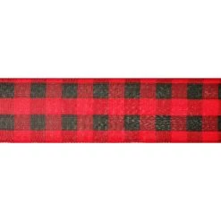 Flash Sale 😉 2.5" x 80ft. Wired Buffalo Check Ribbon by Celebrate It® ❄ Christmas 🥰 -Celebrate It Sales Shop 10697790 3