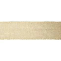 Budget 👏 2.5" x 80ft. Faux Linen Wired Ribbon by Celebrate It® 🎄 Christmas 🎁 -Celebrate It Sales Shop 10697793 3