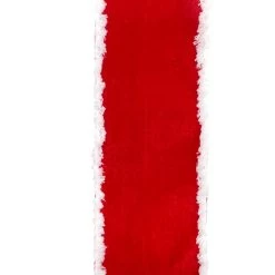 Best Sale ❤️ 3.5'' x 25 ft. Red Velvet Ribbon with Fur Edge by Celebrate It® ✔️ -Celebrate It Sales Shop 10697866 3