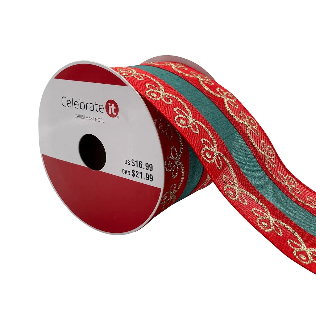 Hot Sale 💯 3.5'' x 15 ft. Nutcracker Ribbon by Celebrate It® ✨ 1 Hot Sale 💯 3.5'' x 15 ft. Nutcracker Ribbon by Celebrate It® ✨