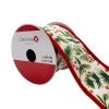 Best deal 😍 3.5'' x 9 ft. Holly Print Ribbon with Velvet Edge by Celebrate It® 🔥