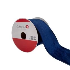 Best deal 🔥 3.5'' x 25 ft. Navy Velvet Ribbon by Celebrate It® 😍