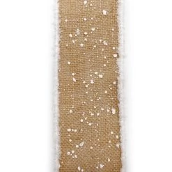 New 👍 3.5'' x 18 ft. White Snow Burlap Ribbon by Celebrate It® ✔️ -Celebrate It Sales Shop 10698088 3