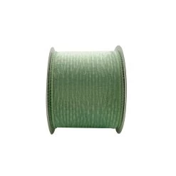 Brand new ✔️ 3.5'' x 15 ft. Green Velvet Ribbon by Celebrate It® 🛒 -Celebrate It Sales Shop 10698089 2
