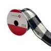 New ⭐ 3.5'' x 25 ft. Black & White Buffalo Checkered Flannel Ribbon by Celebrate It® 💯