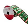 Best deal ✔️ 3.5" x 9ft. Fair Isle Wired Snowflakes Ribbon by Celebrate It™ 🎁 Christmas 😀