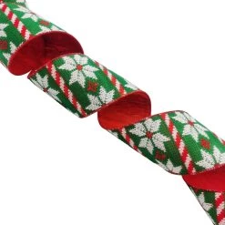 Best deal ✔️ 3.5" x 9ft. Fair Isle Wired Snowflakes Ribbon by Celebrate It™ 🎁 Christmas 😀 -Celebrate It Sales Shop 10698093 4