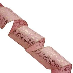 Coupon 🎉 3.5" x 25ft. Faux Burlap Foil Wired Scroll Ribbon by Celebrate It™ 🎄 Christmas 🥰 -Celebrate It Sales Shop 10698095 4