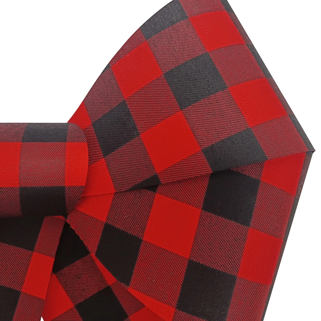 Best Pirce 🎁 18" Red & Black Plaid Bow by Celebrate It™ 🎄 Christmas ❤️ 2 Best Pirce 🎁 18" Red & Black Plaid Bow by Celebrate It™ 🎄 Christmas ❤️ - Image 2