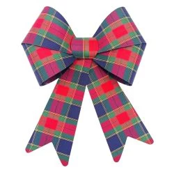 Outlet 🤩 18" Red & Navy Plaid Bow by Celebrate It™ 🎅 Christmas 🛒