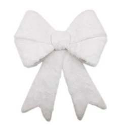 Wholesale 👏 18" White Faux Fur Bow by Celebrate It™ 🔔 Christmas 🛒