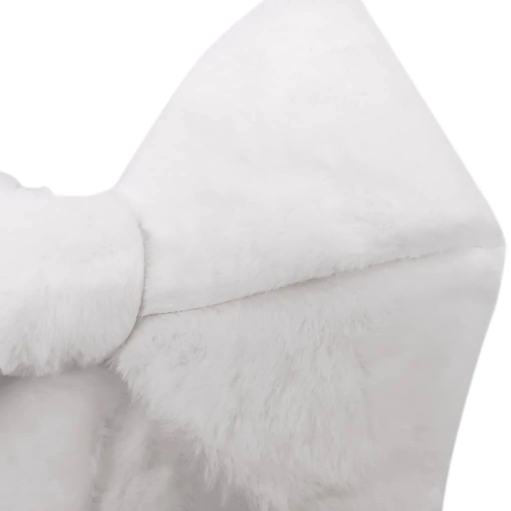 Wholesale π 18" White Faux Fur Bow by Celebrate It™ π Christmas π 2 Wholesale π 18" White Faux Fur Bow by Celebrate It™ π Christmas π - Image 2