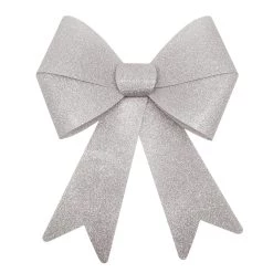 Cheap 🎉 18" Silver Glitter Bow by Celebrate It™ 🎄 Christmas 🥰