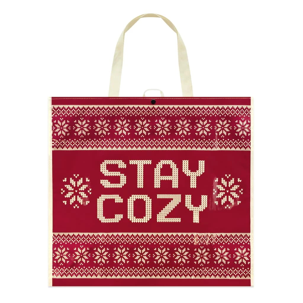 Wholesale ✨ Assorted 19.5" Reusable Holiday Tote Bag by Celebrate It™ 🎅 Christmas 🥰 7 Wholesale ✨ Assorted 19.5" Reusable Holiday Tote Bag by Celebrate It™ 🎅 Christmas 🥰 - Image 7