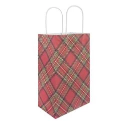 Deals 🎉 Small Red & Black Plaid Gift Bags, 6ct. by Celebrate It™ 🎄 Christmas 🛒 -Celebrate It Sales Shop 10699583 2