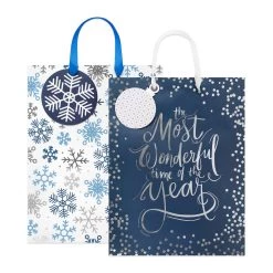 Coupon 🥰 Large Wonderful Time Foil Gift Bags, 2ct. by Celebrate It™ 🎁 Christmas 💯