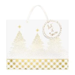Best Sale 🥰 Extra Large Vogue Gold Tree Gift Bag by Celebrate It™ 🎄 Christmas 🎁
