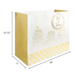 Best Sale 🥰 Extra Large Vogue Gold Tree Gift Bag by Celebrate It™ 🎄 Christmas 🎁 -Celebrate It Sales Shop 10699606 3