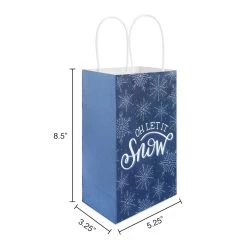 Buy 😉 Small Let It Snow Gift Bags, 6ct. by Celebrate It™ 🎅 Christmas ⭐ -Celebrate It Sales Shop 10699608 3