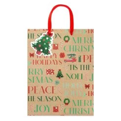 Top 10 🎁 Large Kraft Sentiments Gift Bags, 2ct. by Celebrate It™ 🎅 Christmas 🔔 -Celebrate It Sales Shop 10699609 3