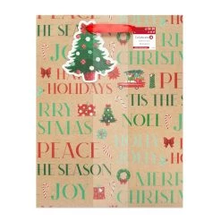 Top 10 🎁 Large Kraft Sentiments Gift Bags, 2ct. by Celebrate It™ 🎅 Christmas 🔔 -Celebrate It Sales Shop 10699609 6
