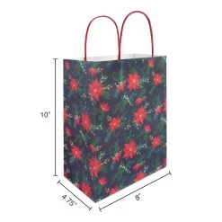 Promo 🤩 Medium Poinsettia Gift Bags, 5ct. by Celebrate It™ 🎄 Christmas 🔥 6 Promo 🤩 Medium Poinsettia Gift Bags, 5ct. by Celebrate It™ 🎄 Christmas 🔥 -Celebrate It Sales Shop 10699611 3