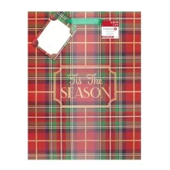 Buy ⌛ Large Plaid & Poinsettia Gift Bags, 2ct. by Celebrate It™ 🎄 Christmas 🧨 -Celebrate It Sales Shop 10699612 6