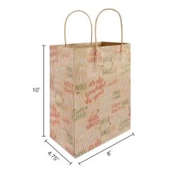 Cheapest 🎉 Medium Kraft Sentiments Gift Bags, 5ct. by Celebrate It™ 🎁 Christmas 🥰 -Celebrate It Sales Shop 10699618 3