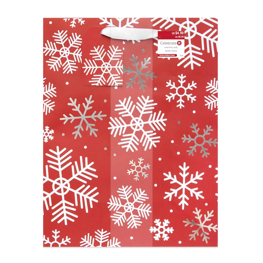 Hot Sale 🧨 Large Holiday Red Foil Gift Bags, 2ct. by Celebrate It™ 🎅 Christmas 🧨 6 Hot Sale 🧨 Large Holiday Red Foil Gift Bags, 2ct. by Celebrate It™ 🎅 Christmas 🧨 - Image 6