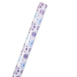 Brand new 🌟 Blue & Silver Snowflake 🎁 Christmas Gift Wrap by Celebrate It™ 🎁