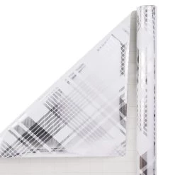 Discount ❤️ Silver Plaid Gift Wrap by Celebrate It™ 🎁 -Celebrate It Sales Shop 10699662 2