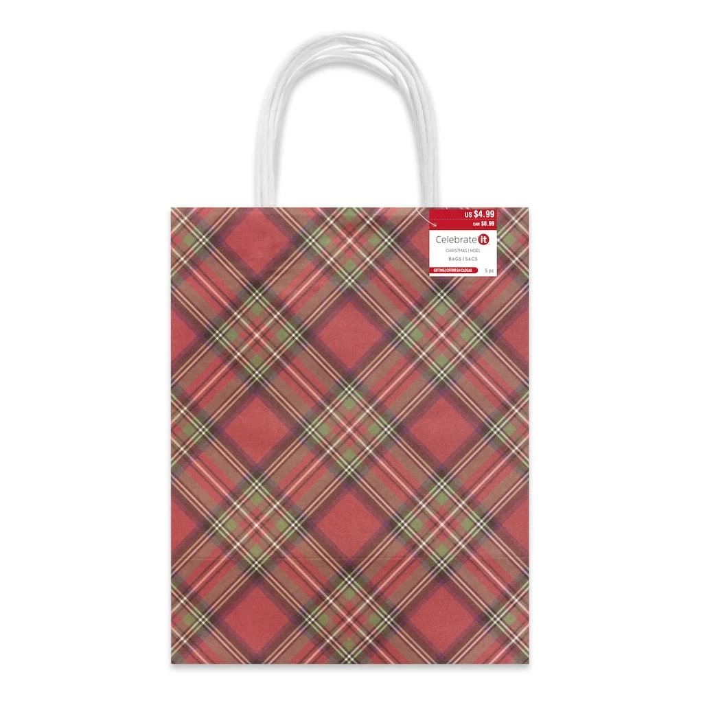 Brand new ๐ฅฐ Medium Plaid Gift Bags, 5ct. by Celebrate It™ ๐ Christmas ๐ 4 Brand new ๐ฅฐ Medium Plaid Gift Bags, 5ct. by Celebrate It™ ๐ Christmas ๐ - Image 4