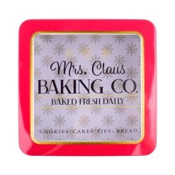 Deals 🎉 7.5" Mrs. Claus Baking Co. Tin by Celebrate It™ ❄ Christmas 🌟