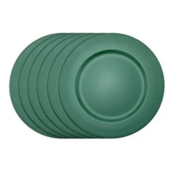 Outlet 🔔 13" Green 🎄 Christmas Chargers by Celebrate It™, 6ct. ❤️ -Celebrate It Sales Shop 10700532 5