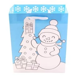Deals 🤩 Medium Color Snowman & Train Gift Bags, 2ct. by Celebrate It™ 🎄 Christmas ⌛ -Celebrate It Sales Shop 10700553 2