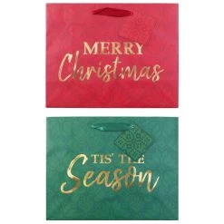 Brand new 🥰 Medium Fair Isle Holiday Gift Bags, 2ct. by Celebrate It™ 🎄 Christmas 🎁