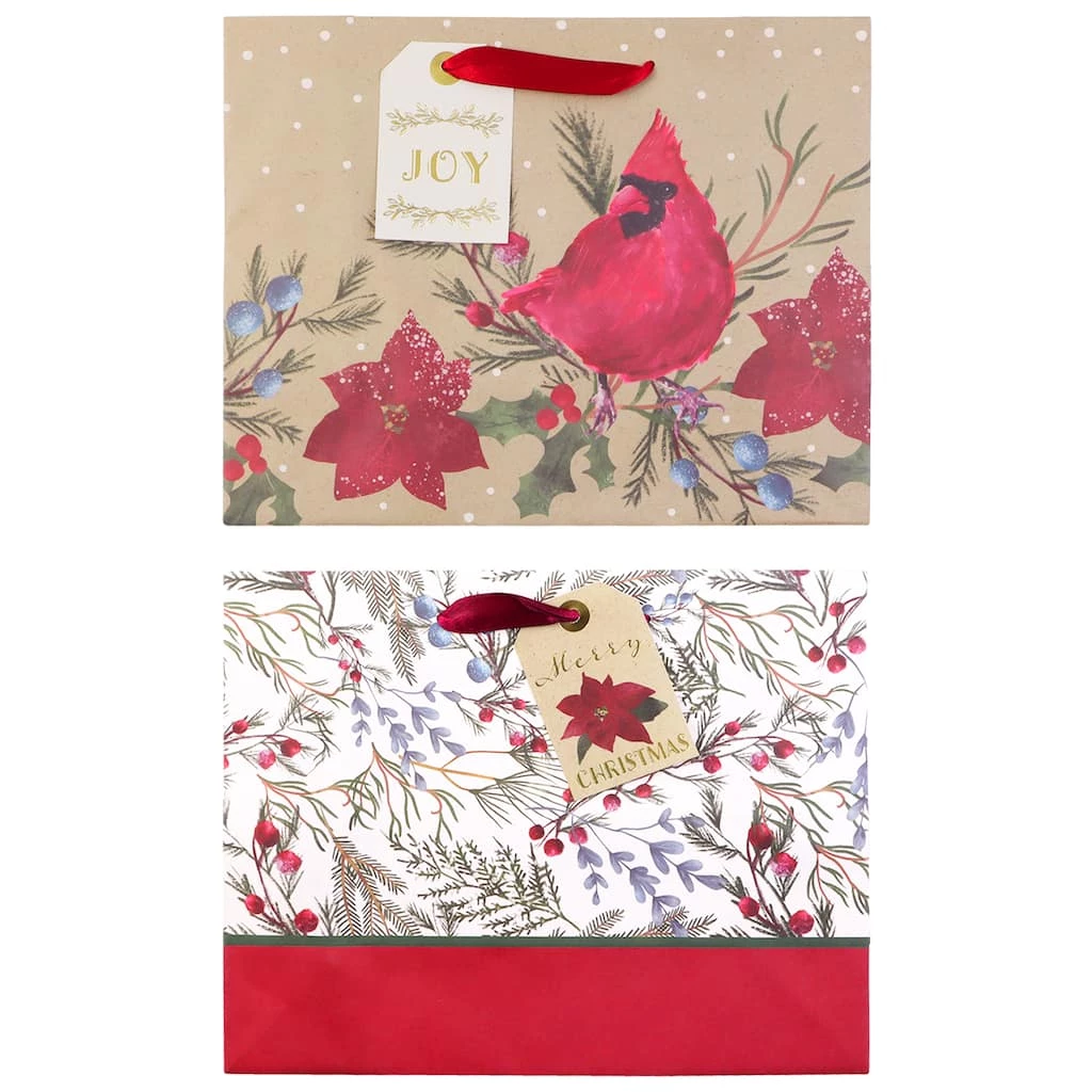 Cheapest π Cardinal & π Christmas Foliage Gift Bags by Celebrate It™, 2ct. β 1 Cheapest π Cardinal & π Christmas Foliage Gift Bags by Celebrate It™, 2ct. β
