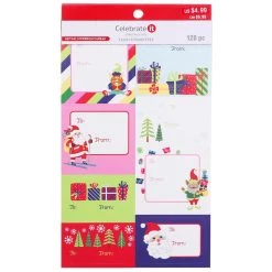 Wholesale 😍 Whimsical 🎄 Christmas Tag Stickers by Celebrate It™ 🎁