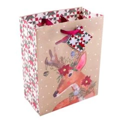 Top 10 🔥 Kraft Deer & Snowflake Quilt Gift Bags by Celebrate It™, 2ct. 😉 -Celebrate It Sales Shop 10700562 3