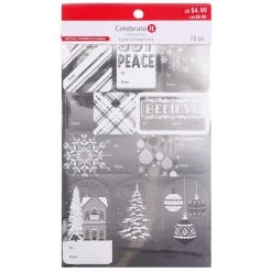 Top 10 🔥 Silver Foil Sticker Gift Tags by Celebrate It™ ❄ Christmas 🔥