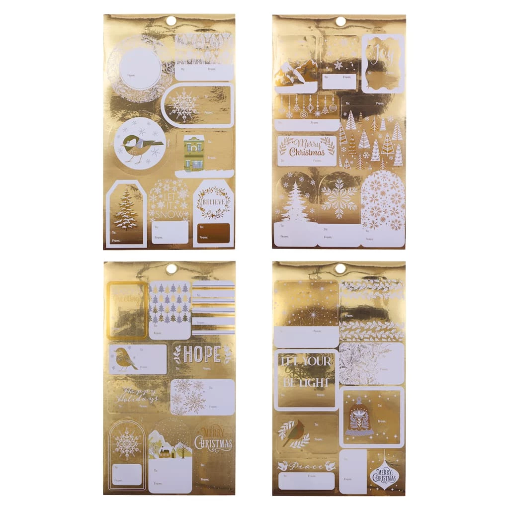 Deals 🧨 Gold Foil Sticker Gift Tags by Celebrate It™ 🎁 Christmas ⌛ 2 Deals 🧨 Gold Foil Sticker Gift Tags by Celebrate It™ 🎁 Christmas ⌛ - Image 2