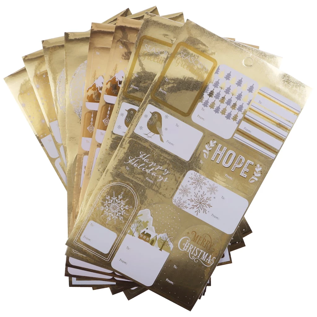 Deals 🧨 Gold Foil Sticker Gift Tags by Celebrate It™ 🎁 Christmas ⌛ 3 Deals 🧨 Gold Foil Sticker Gift Tags by Celebrate It™ 🎁 Christmas ⌛ - Image 3