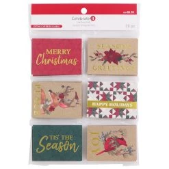 Hot Sale 🛒 Kraft Holiday Folded Gift Tags by Celebrate It™ 🎁 Christmas 👏