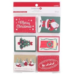 Cheap ❤️ Red & Green Holiday Folded Gift Tags by Celebrate It™ 🎁 Christmas 🔔