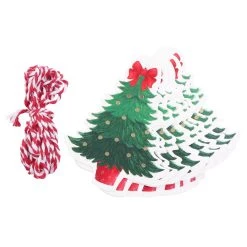 New ✔️ Bow-Topped Tree Paper Gift Tags, 20ct. by Celebrate It™ 🔔 Christmas ❤️ -Celebrate It Sales Shop 10701110 3