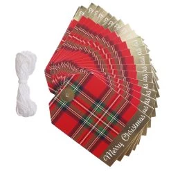 Deals 😉 Plaid Merry 🎄 Christmas Gifting Tags by Celebrate It™ 👍 -Celebrate It Sales Shop 10701125 3