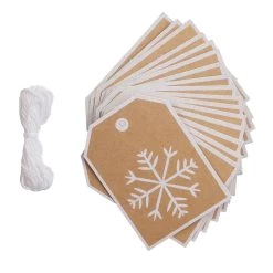 Deals 🌟 Snowflake 🎄 Christmas Kraft Gift Tags by Celebrate It™ 😉 -Celebrate It Sales Shop 10701129 3