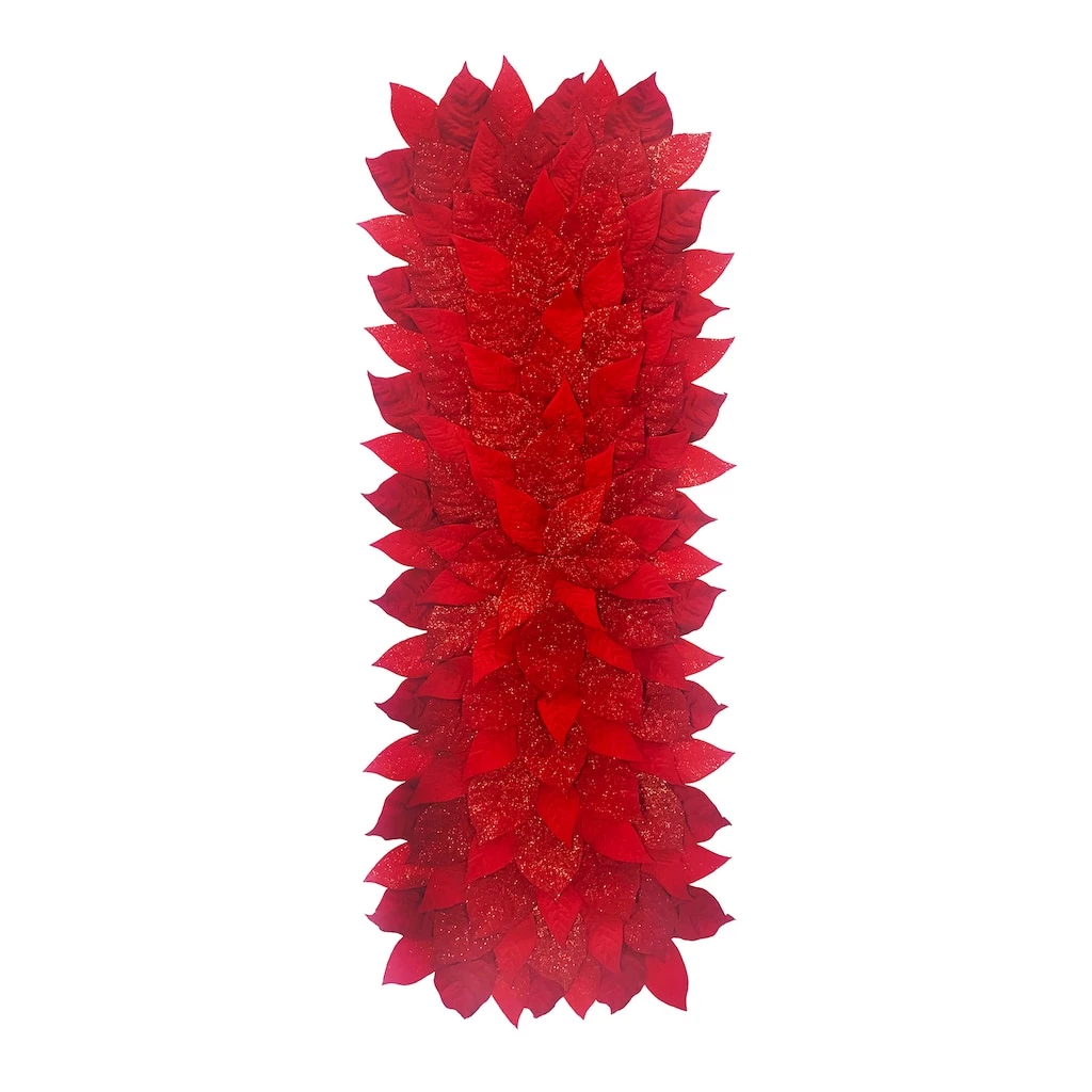 Coupon ๐งจ 36" Sparkly Red Leaf ๐ Christmas Table Runner by Celebrate It™ ๐ 1 Coupon ๐งจ 36" Sparkly Red Leaf ๐ Christmas Table Runner by Celebrate It™ ๐