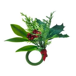 Wholesale ⌛ Christmas Holly Napkin Ring by Celebrate It™ ✔️