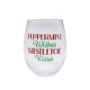 Cheap 🌟 20oz. Peppermint Wishes & Mistletoe Kisses Wine Glass by Celebrate It™ 👍